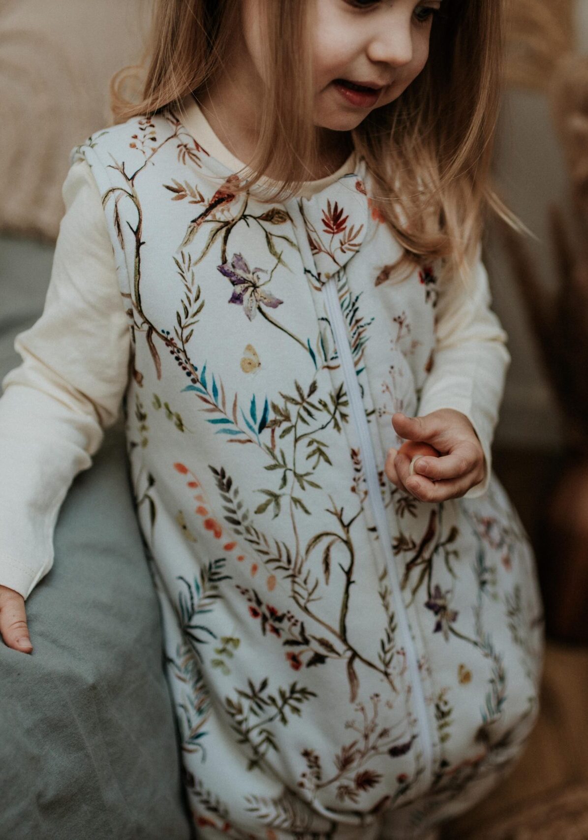 śpiworek z nogawkami, wzór forest, śpiworek na jesień, śpiworek na zimę