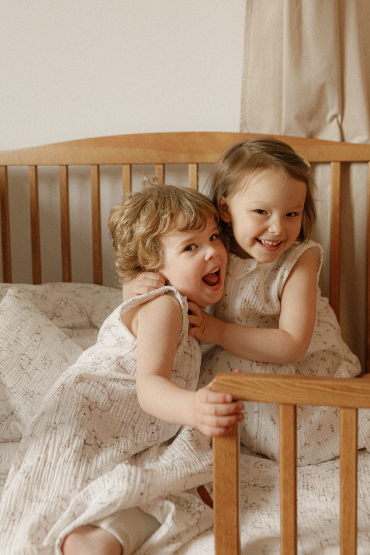 Muślinowy śpiworek z nogawkami - wzór Boho - obrazek 4