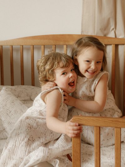 Muślinowy śpiworek z nogawkami - wzór Boho - obrazek 4