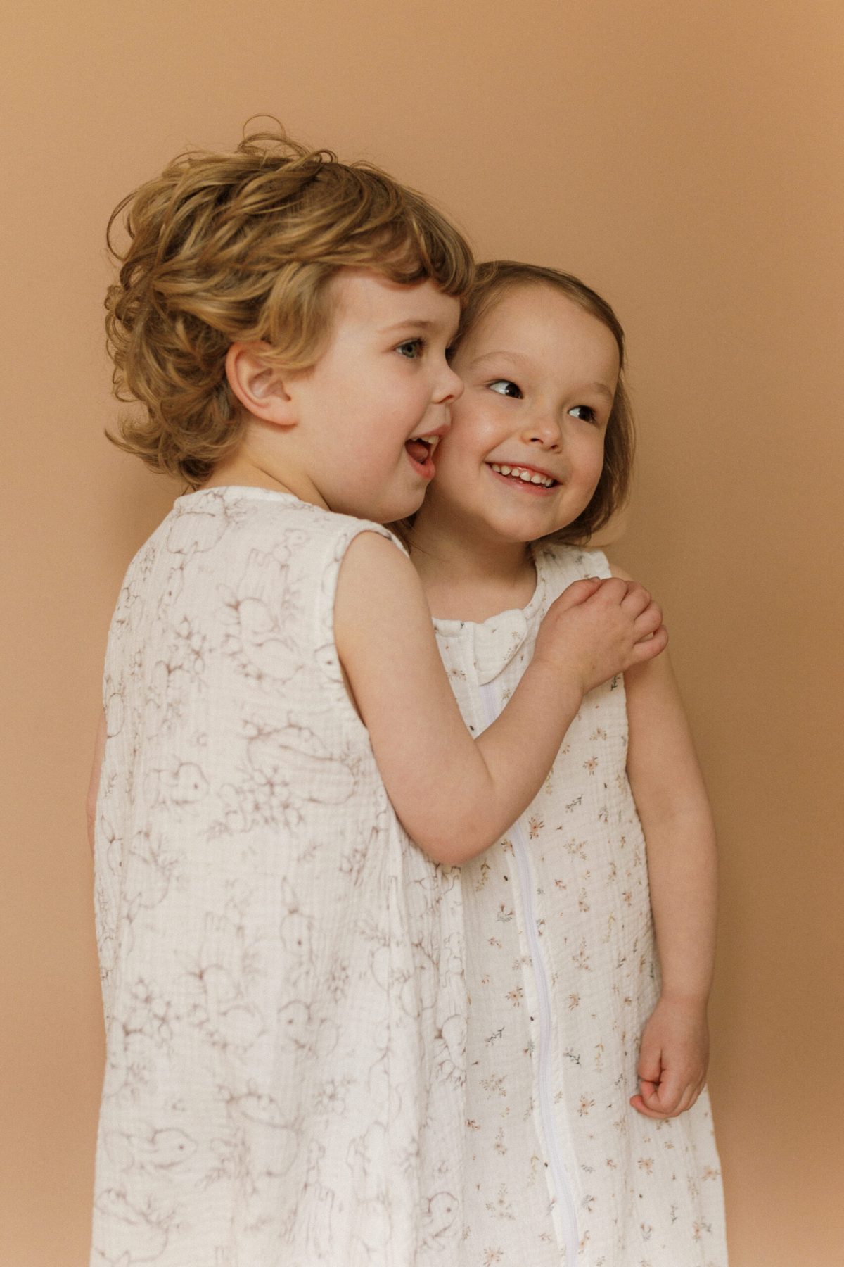 Muślinowy śpiworek z nogawkami - wzór Boho - obrazek 3