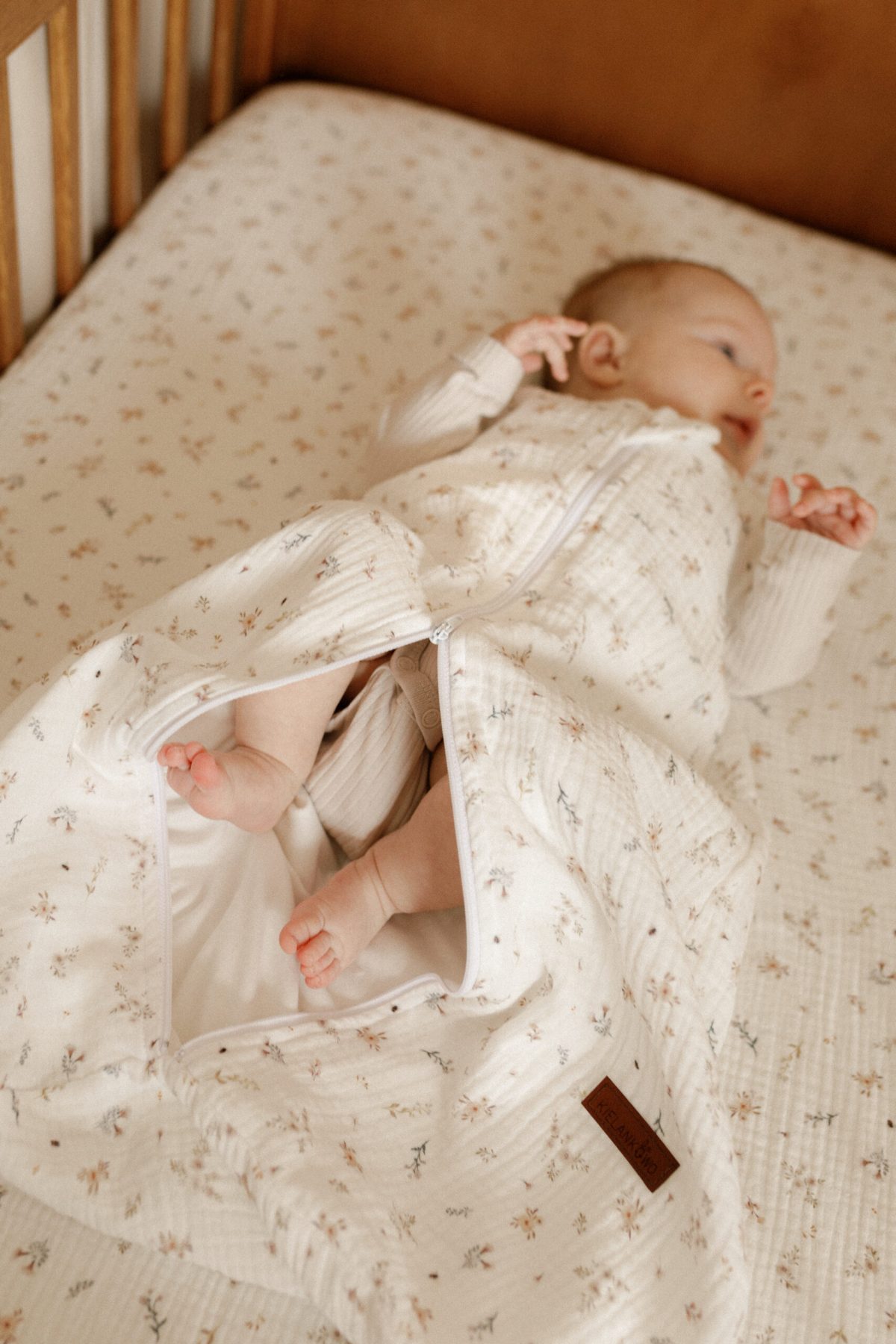 Śpiworek niemowlęcy muślinowy- wzór Boho - obrazek 3