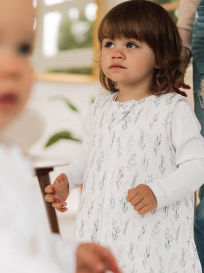 Śpiworek z nogawkami - wzór LISTKI - obrazek 6