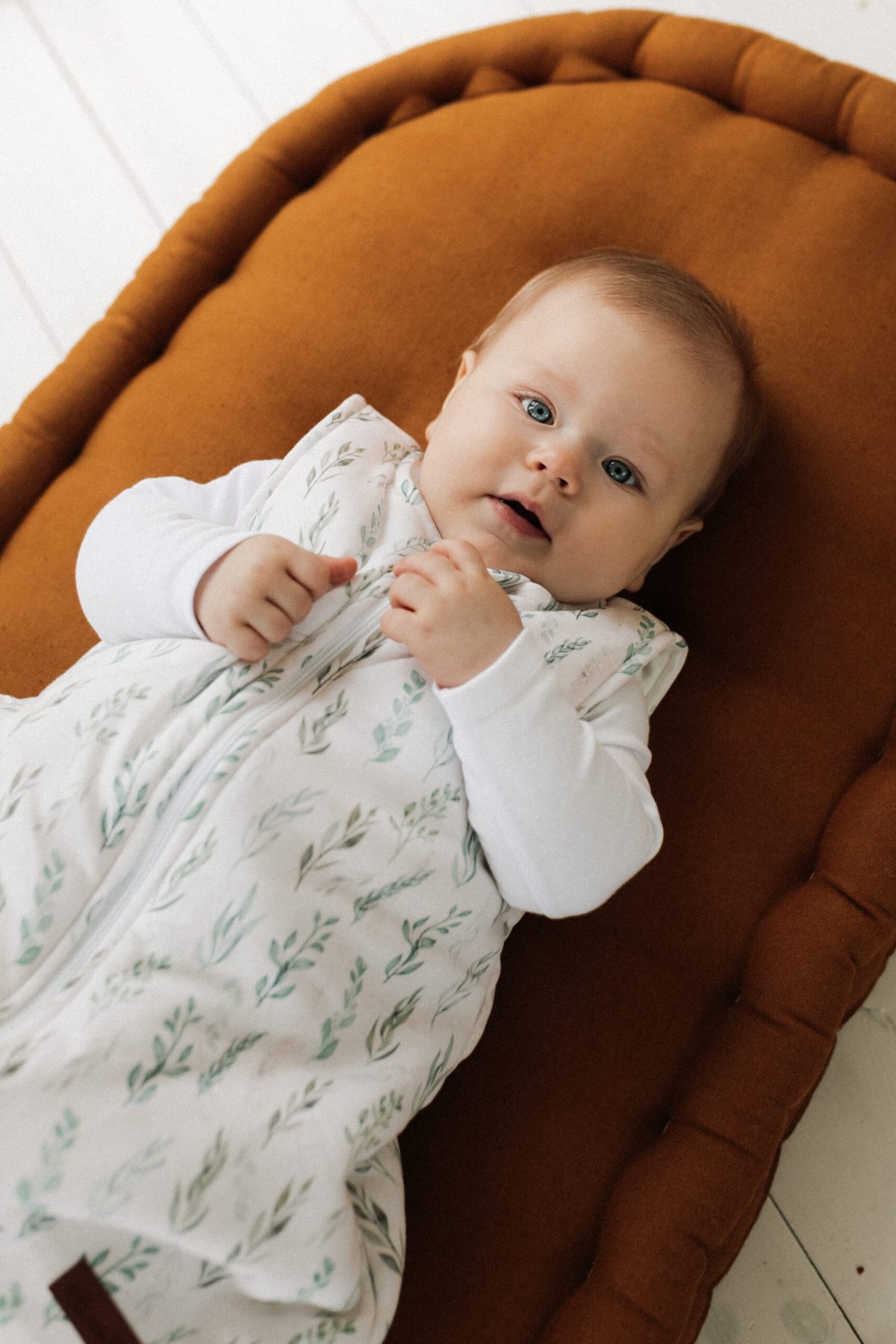 Śpiworek z nogawkami - wzór LISTKI - obrazek 3