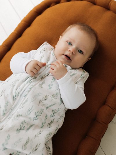 Śpiworek z nogawkami - wzór LISTKI - obrazek 3