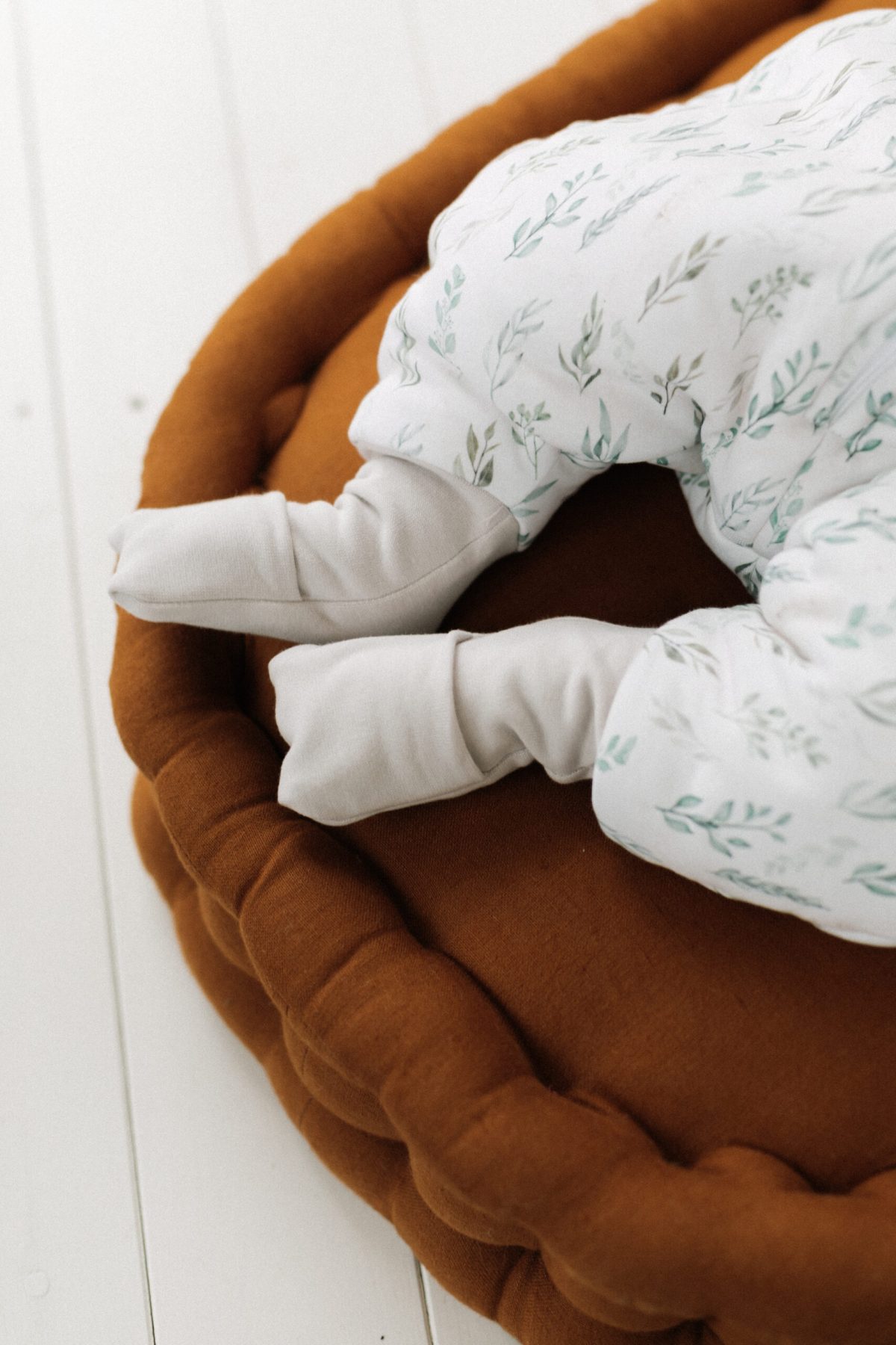 Śpiworek z nogawkami - wzór LISTKI - obrazek 2