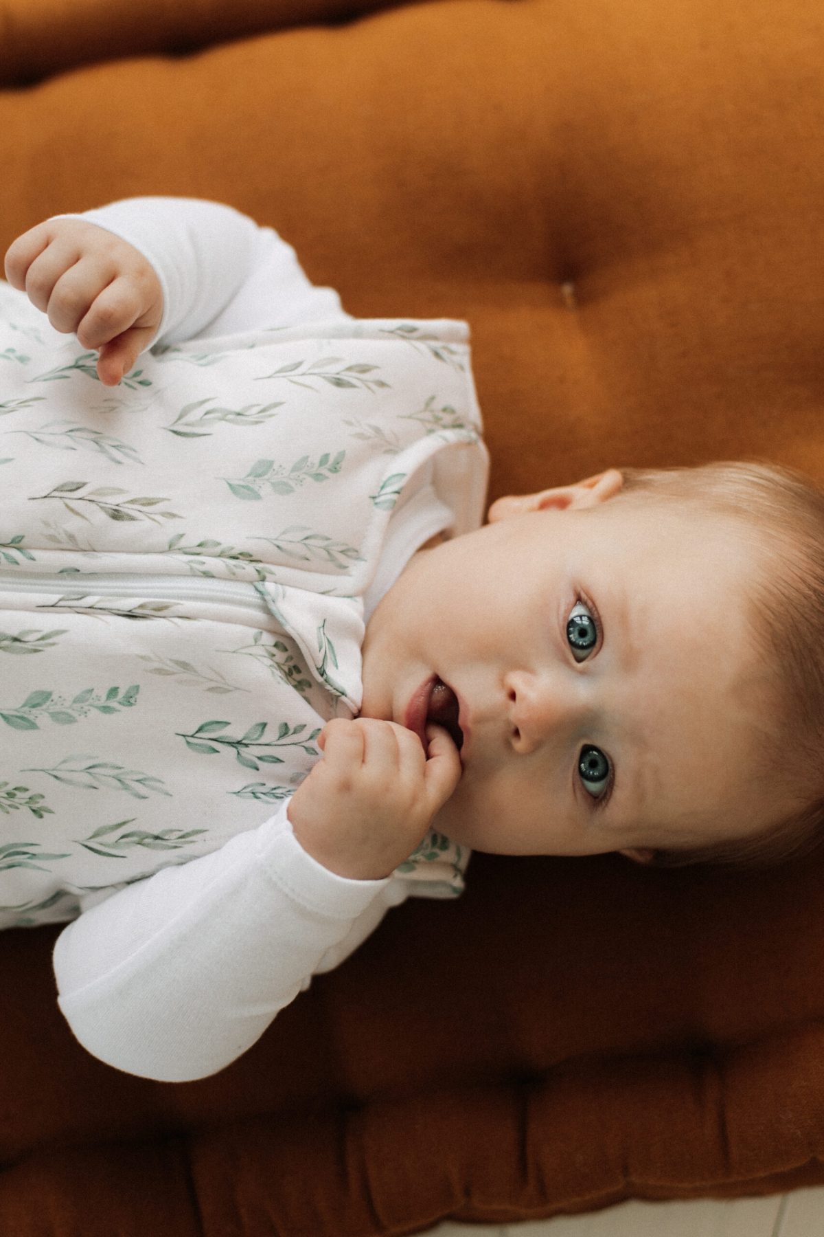 Śpiworek z nogawkami - wzór LISTKI - obrazek 5