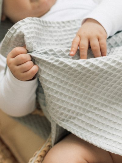 Ponczo kąpielowe - jasnoszare - obrazek 3