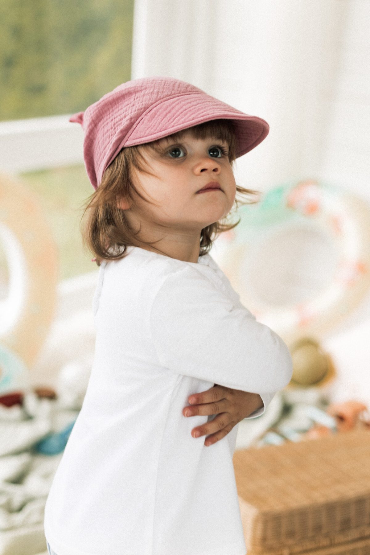 Chustka z daszkiem muślinowa - obrazek 4