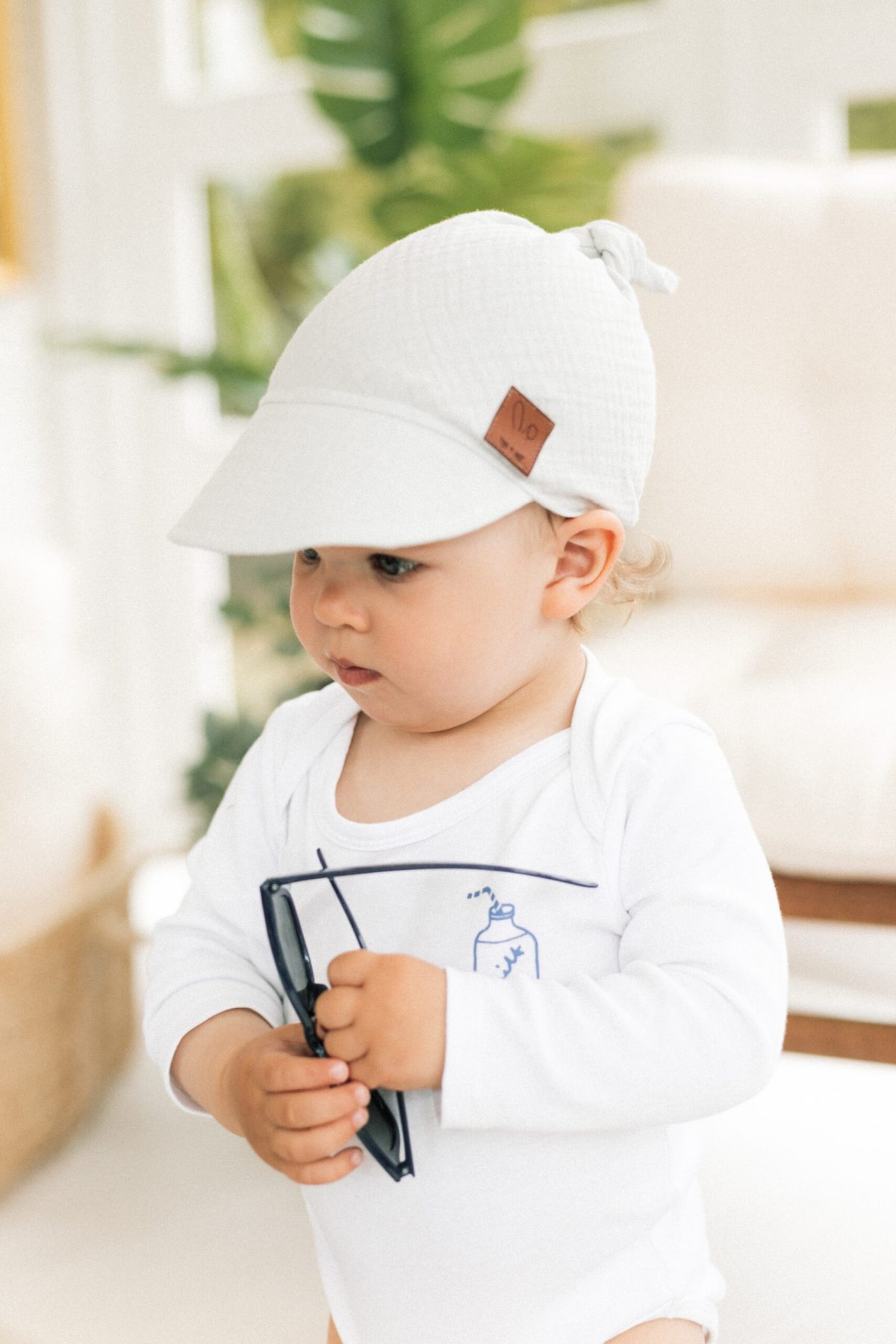 Chustka z daszkiem muślinowa - obrazek 2