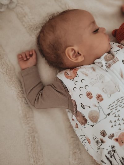 Śpiworek z nogawkami - wzór LEŚNE ZWIERZĄTKA - obrazek 4