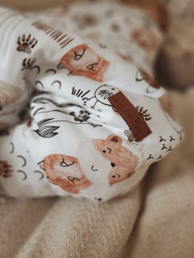 Śpiworek z nogawkami - wzór LEŚNE ZWIERZĄTKA - obrazek 3