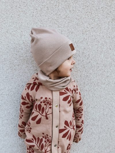 Czapka prążkowana KARMEL - obrazek 4