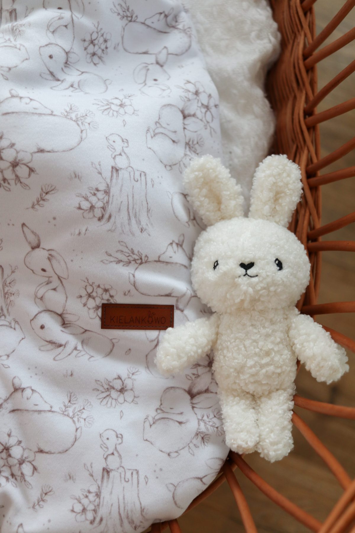 Śpiworek pełny - wzór Króliczki na polanie - obrazek 4