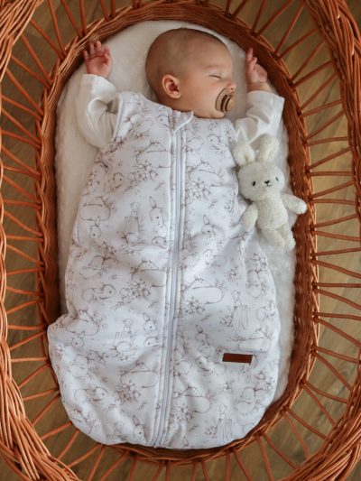 Śpiworek pełny - wzór Króliczki na polanie - obrazek 3