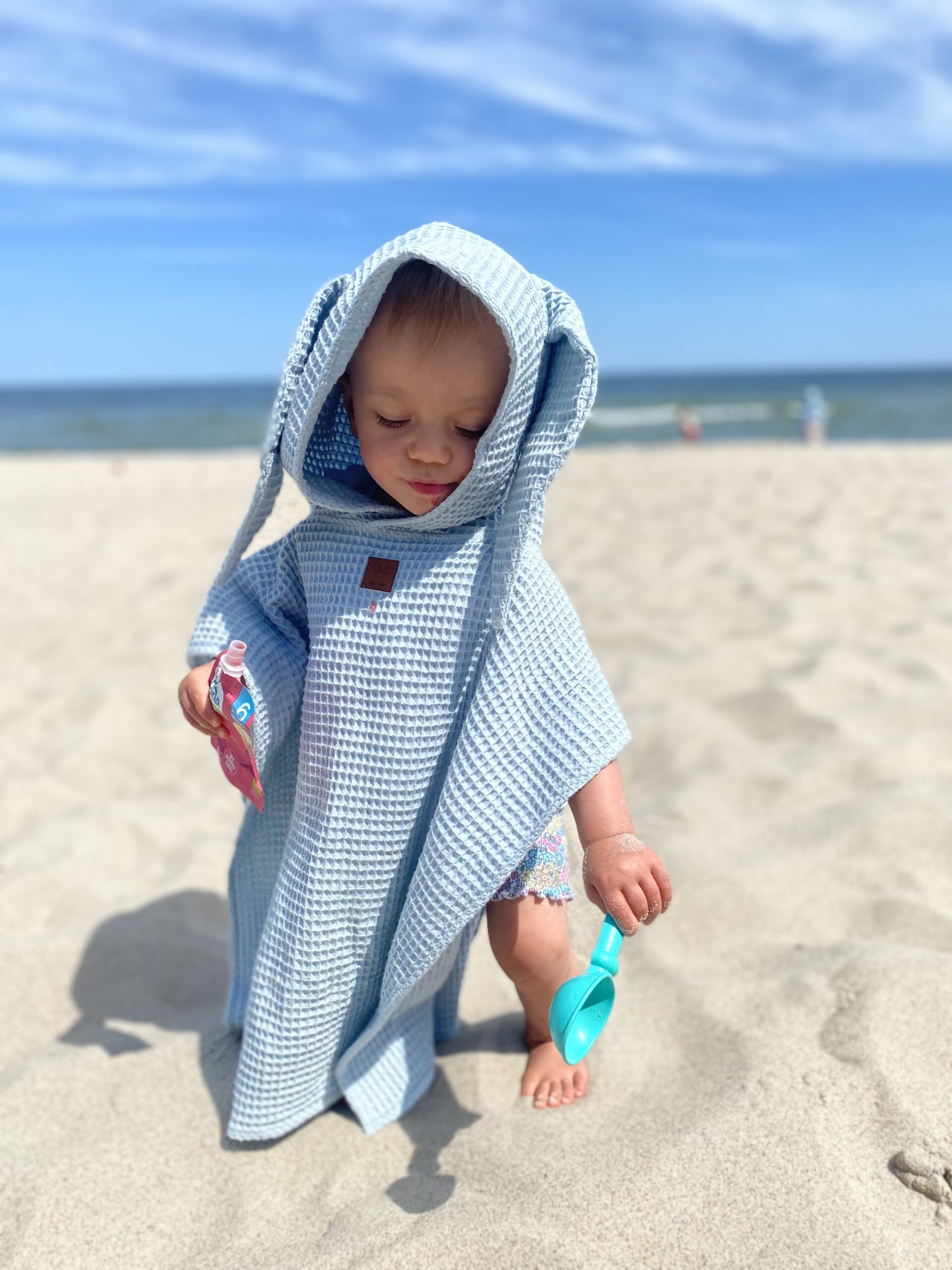 Ponczo kąpielowe - miętowe