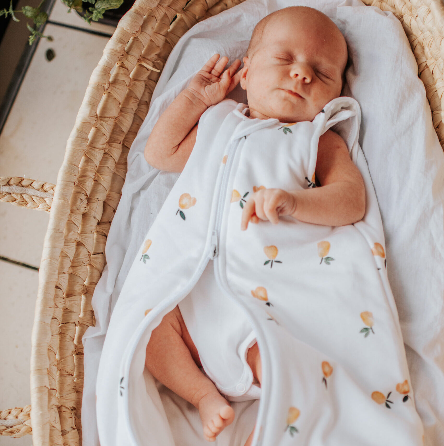 Śpiworek niemowlęcy - wzór GRUSZKI