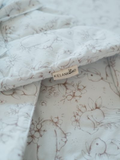 Rożek niemowlęcy - wzór Króliczki na polanie - obrazek 3