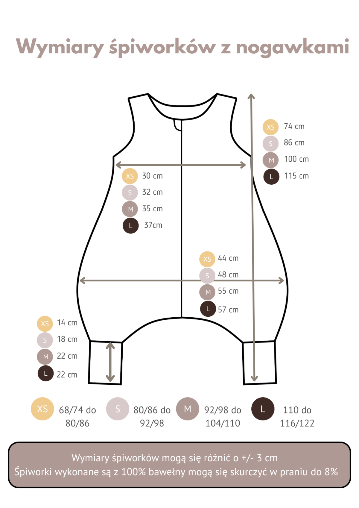 Śpiworek z nogawkami - wzór PIESKI - obrazek 5
