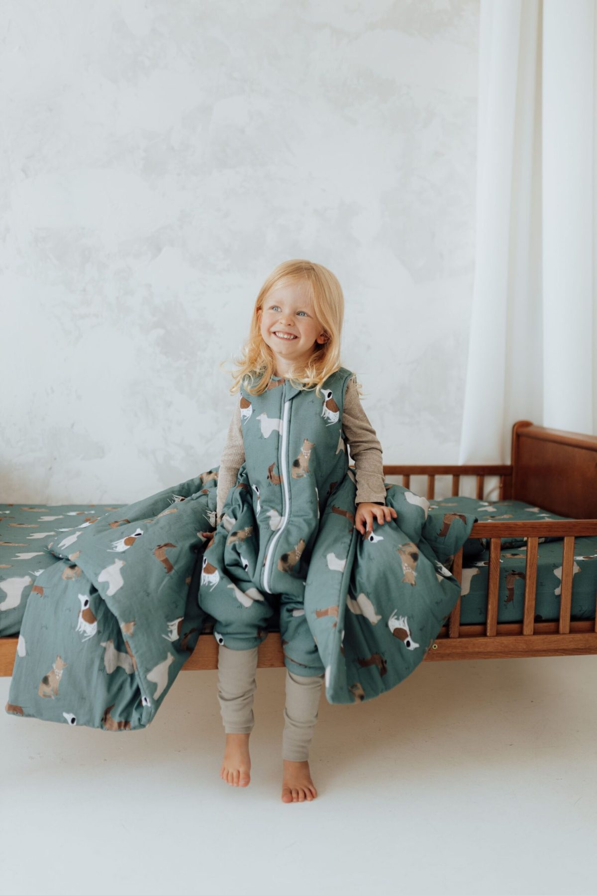 Śpiworek z nogawkami - wzór PIESKI - obrazek 3