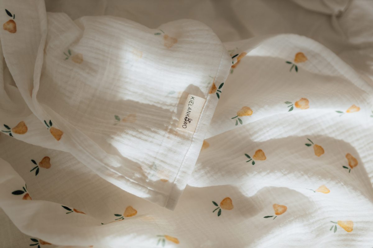 Muślinowy kocyk - wzór Gruszki - obrazek 2