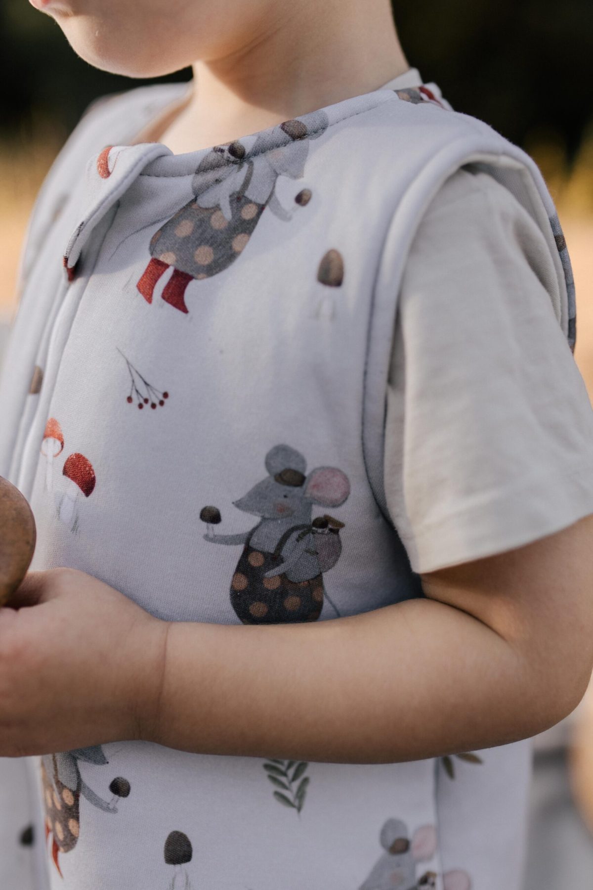 Śpiworek z nogawkami - wzór MYSZKI W LESIE - obrazek 3