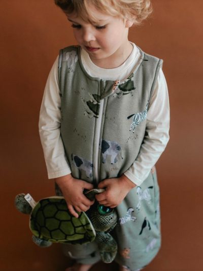 śpiworek z nogawkami, śpiworek dla dziecka, śpiworek 1,5 tog, śpiworek na lato, śpiworek na wiosnę, safari