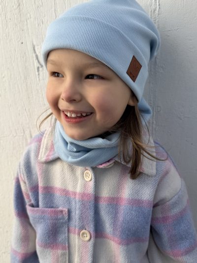 czapka baby blue