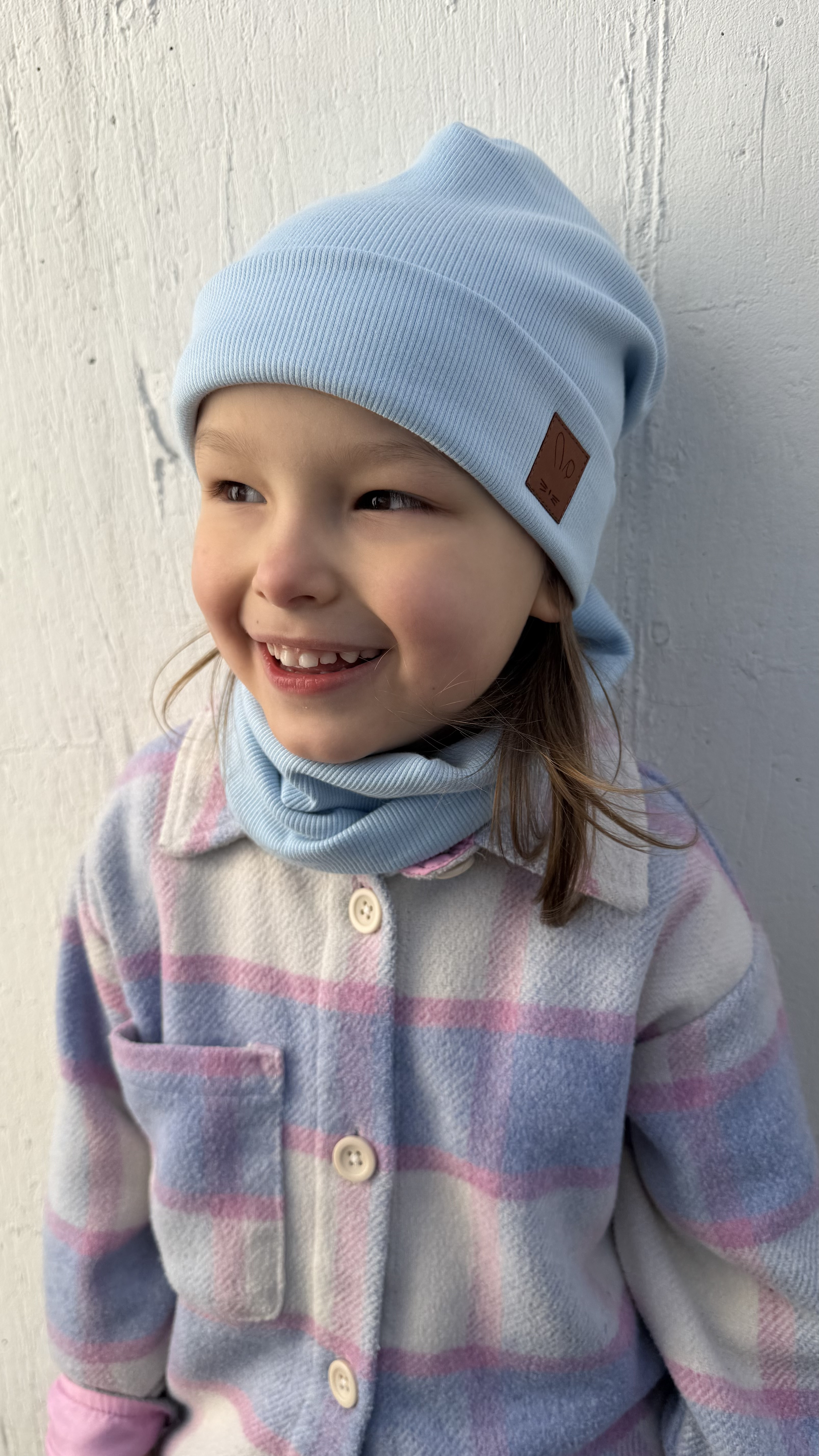czapka baby blue